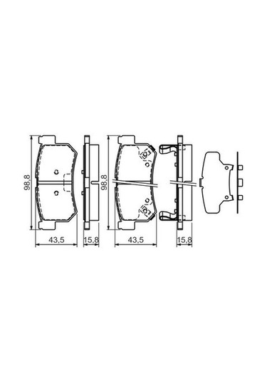 Ssy Kyron 2.0Xdi 2005-2011 Bosch Arka Balata