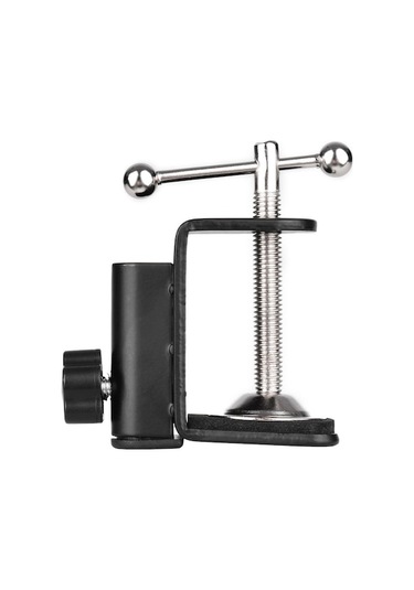 Alüminyum Mikrofon Sabitleyici: Döner Tabanlı, Esnek Kollu, Masaya Kolay Monte Edilebilir.