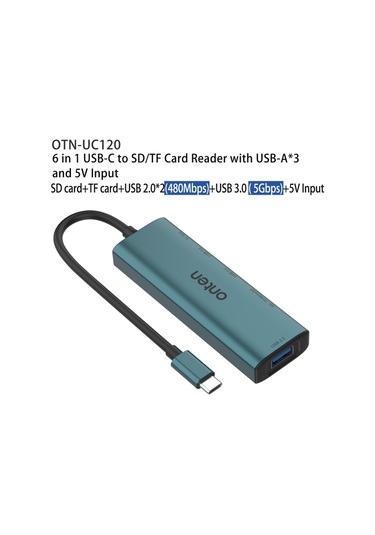 Onten Uc120 Usb-c'den Sd / Tf Kart Okuyucuya Usb Hub Diğer