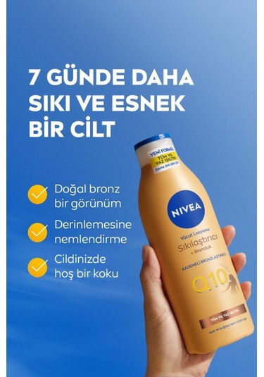 NIVEA Q10 Sıkılaştırıcı Ve Kademeli Bronzlaştırıcı Vücut Losyonu 400 ML