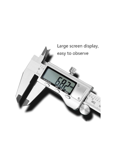 Xıfeng Paslanmaz Çelik Dijital Ekran Elektronik Sürmeli Kumpas, Özellikler: 0-200mm