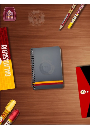 Gs Galatasaray Taraftar Not Defteri 72 Yaprak Çizgili Ödev Defteri Gri
