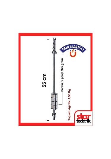 Pdr Kaporta Göçük Düzeltme Tokmağı Mıknatıslı 55cm Metal Uç 1,50 Kg