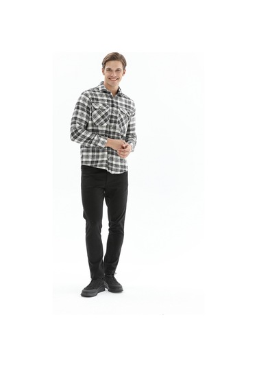 Finesuits Erkek Akrilik Flanel 2422204070.akrr Siyah