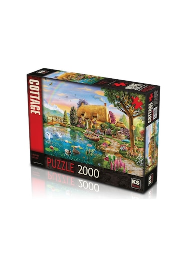 Ks Games Puzzle 2000 Parça Lakesıde Cottage 22505