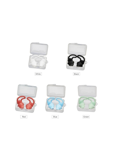 Folinda Siyah Silikon Yüzme Uyku Köpükleri: Su Geçirmez, Gürültü Azaltıcı, Shark Fin Tasarımı, Taşınabilir Kutulu Siyah