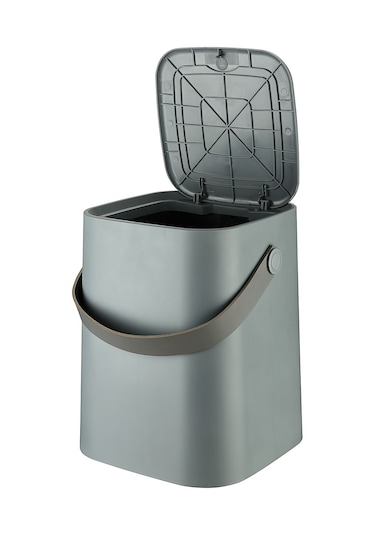 Pratik Klik Çöp Kovası 8 Lt. Gri