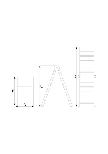 Packtech A Tipi Teleskopik Merdiven 6+6 Basamak 3.8 M