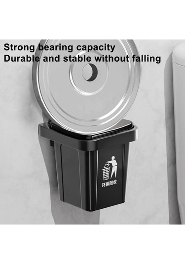 Leezsing Duvar Tipi Sigara Kömürü Kutusu - Abs Ve Paslanmaz Çelik Malzeme İle Siyah Renk Siyah