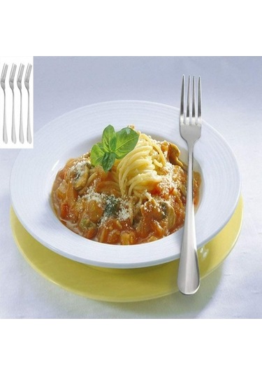 Besthome1 8 Adet 20 Cm Paslanmaz Çelik Uzun Saplı Yemek Çatalı Seti - Dayanıklı, Lavabo Uyumu, Her Zaman Kullanıma Uygun Gümüş Gümüş