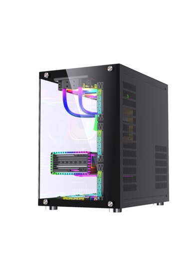 Robin 2 Uzaktan Kumandalı Rgb 7 Fanlı Gaming Akvaryum Siyah Kasa