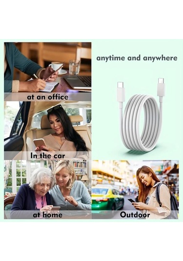 Willowhaven Usb C Kablosu 5li Paket 3.3ft 6.6ft 10ft 60w Hızlı Şarj İphone Uyumlu 16 15 İpad Uyumlu Macbook Uyumlu Samsung Galaxy Uyumlu Switch