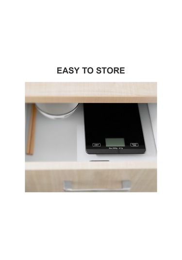 Xindoker Ev Kullanıma Küçük Mutfak Terazi, Hassas Sensörlü, Cam Platform, Usb Şarjlı, Çok Birim Dönüştürücü Beyaz Dijital Besin Tartısı Çok Renkli