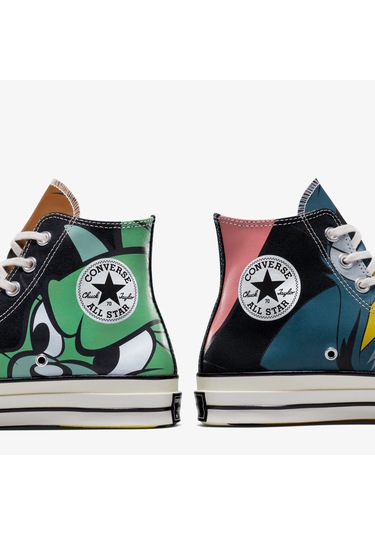 Converse X Tom & Jerry Chuck 70 Unisex Renkli Sneaker A15110c Siyah