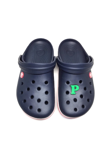 Crocs Terlik Süsü & Renkli Aksesuar Harf Jibbitz Koyu Yeşil