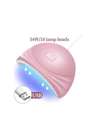 Lulaa 54w Usb Kabin Uv Led Tırnak Jeli Led Lamba Çivi Aksesuarları İçin A-pink Usb