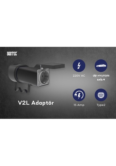 Sgstec Hyundai - Kia V2l Adaptör Priz V2L-1p0m-Hk 3.5 KW