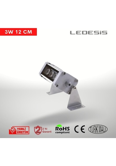 Ledesis Turkuaz Wallwasher Duvar Boyama12 Cm 3w
