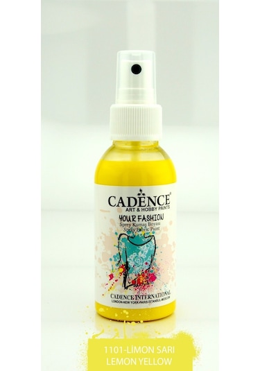 Cadence Your Fashion Sprey Kumaş Boyası 100Ml - 1101 Limon Sarı