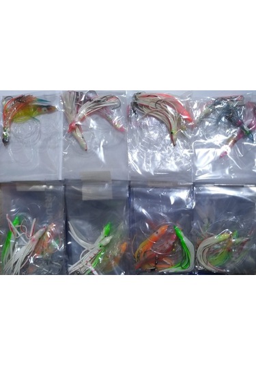 Top Arkası-8Cm Ahtopot-Silikon-Hazırtakım Iğne 1 Paket 10 Adet