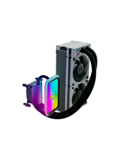 Hyte Thicc Q60 Qrgb Lcd 240mm Intel-amd Uyumlu İşlemci Sıvı Soğut