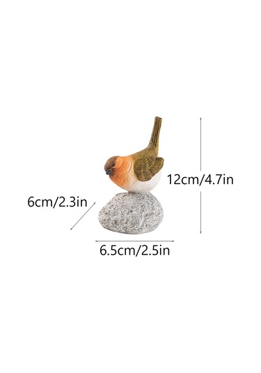 Suntek Kuş Heykeli Taş El Sanatları Reçine Heykel Dolap 65x6x12cm