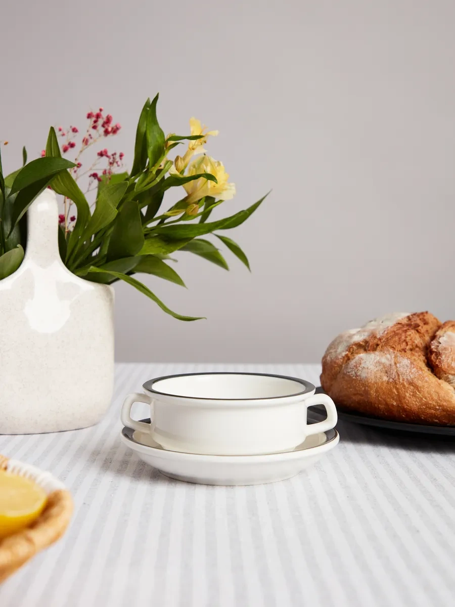 Lefard Soupy 250 Ml İle Tabak "family Farm" Porselen 145524607 Beyaz