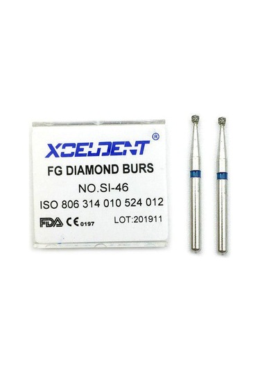10 Adet/kutu Diş Elmas Burs Matkap Diş Burs Dia-burs Yüksek Hızlı El Aleti Orta Diş Hekimliği Laboratuvarı İçin Sı-46