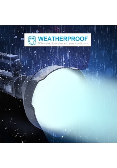 Wondernest W590 P50 10w Led El Feneri, 4 Modlu Dış Mekan Feneri, Tripodlu Siyah Dünya Aydınlatma Siyah