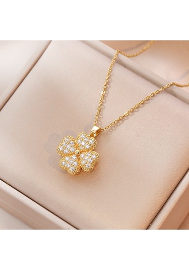 Bayan Kolye: Moda Estetiği Titanyum Çelik Kolye No.58 Çok REnkli