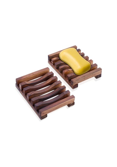 6 Parça Set Ahşap Sabunluk, El Yapımı Sabun Sabunluk Sabunluk Ahşap Sabunluk Köpüren File Torba Set