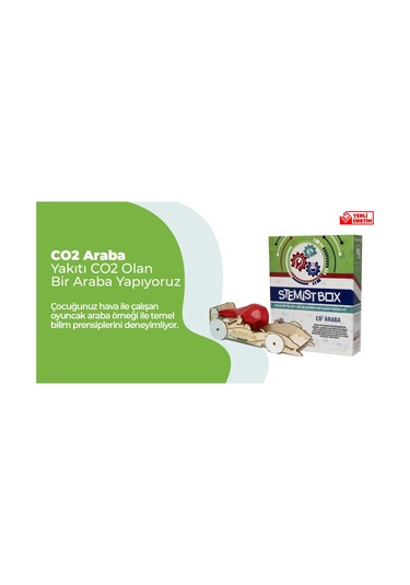 Stemist Box Co2 Araba Eğitici ve Öğretici Ahşap Oyuncak