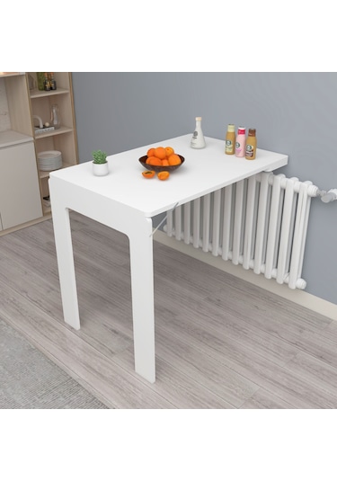 Petek Üstü Oval Köşeli Mdf Oval Köşeli Çerçeveli Masa Beyaz