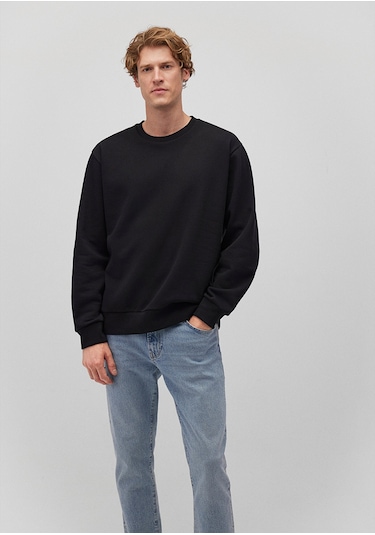 Mavi - Bisiklet Yaka Siyah Basic Sweatshirt 0s10276-900 Siyah