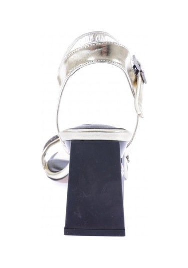 Dgn 617-23y Kadin Silver Taş Bantli Topuklu Sandalet 617-1922-R13842 Altın