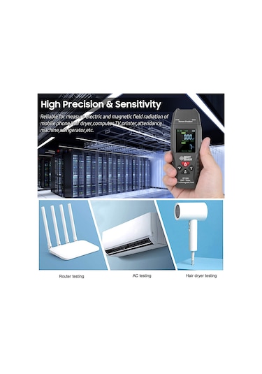 Springsun Taşınabilir Smart Sensor St1393 Emf Metre - Dijital Lcd Elektromanyetik Radyasyon