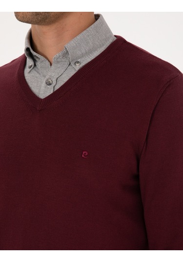 Pierre Cardin Erkek Koyu Bordo Kazak /triko 50314190-vr175 Koyu Bordo