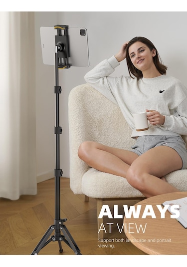 Lamicall Katlanabilir Tablet Tripod 360 Derece Dönme Kumandali Ft02