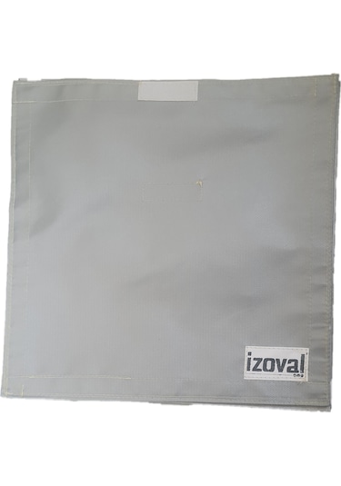 Kamp Çadırı Soba Bacası Çıkışı Yanmaz + Su Geçirmez Kumaş Çift Katlı Gri