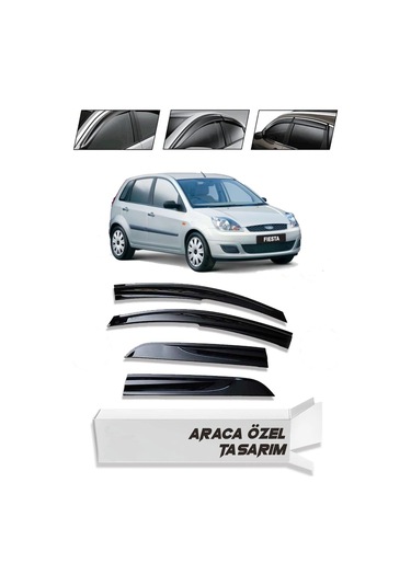 Ford Fiesta Mügen Cam Rüzgarlığı 2002 - 2008 Arası 4 Lü Set