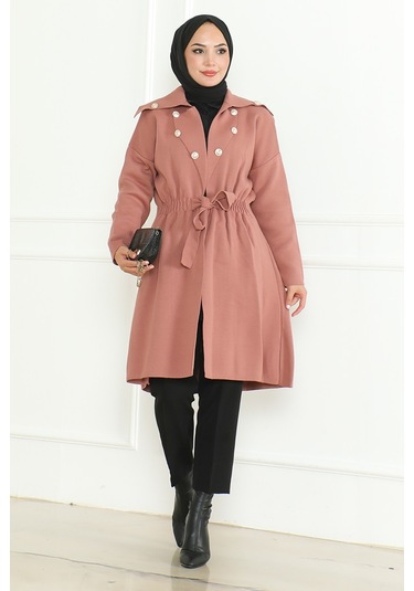 Beylem Beli Lastikli Triko Kap 1193 - Gül Kurusu Gülkurusu