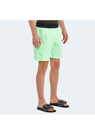 Slazenger RASMUS IN Erkek Cepli Deniz Şortu Yeşil Mayo