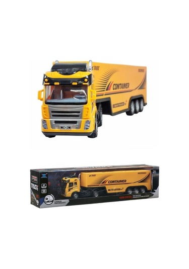 Kumandalı Oyuncak Büyük Boy Işıklı Pilli 4 Fonksiyonlu Dorseli Tır