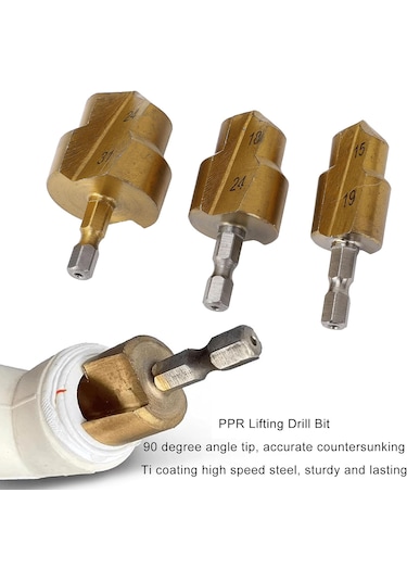 Matkap Ucu Set 3 Lü Pprc Tamir Seri Plastik Boru Tamir Delme Seti