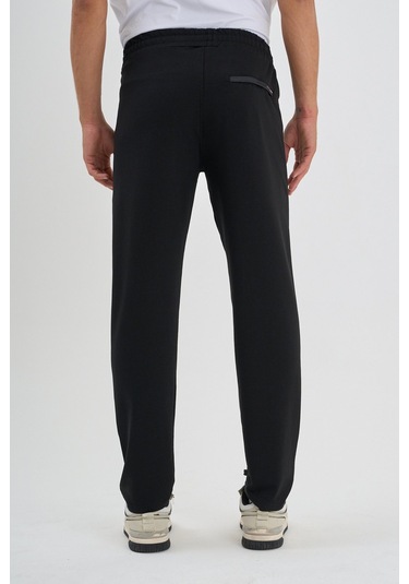 Shooter Sportswear Erkek Antrasit Eşofman Altı Fermuarlı Üç Cep Rahat Kalıp Klasik Paça Siyah