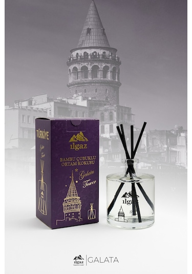 Galata Kulesi Bambu Çubuklu Oda Kokusu Türkiye Serisi Amber - Vanilya 500 ML