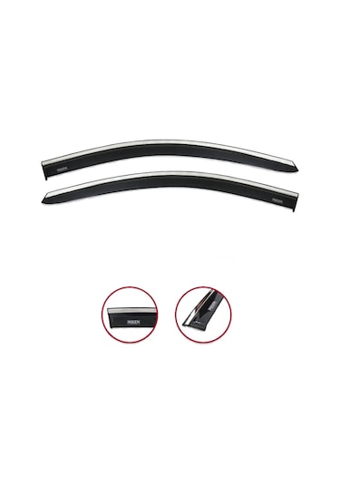 Vw Caddy 2003 Sonrası Kromlu Cam Rüzgarlığı Niken 2Li Set