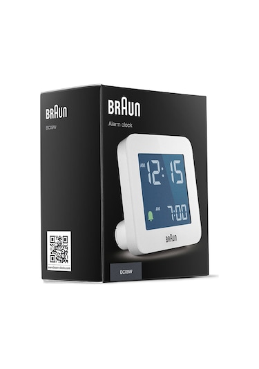 Braun Bc09w Beyaz Dijital Alarmlı Masa Saati Brn.bc09w