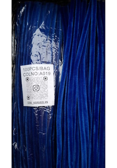 Şönil Saks Mavi A 019 Çiçek Aranjmanı 100 Lü 30 Cm