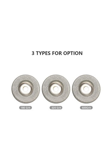 Springsun Elmas Kaplı Bileme Tekerleği - Mermer, Granit, Cam Ve Sert Alaşımlar İçin 10mm Çapında 180 Kum